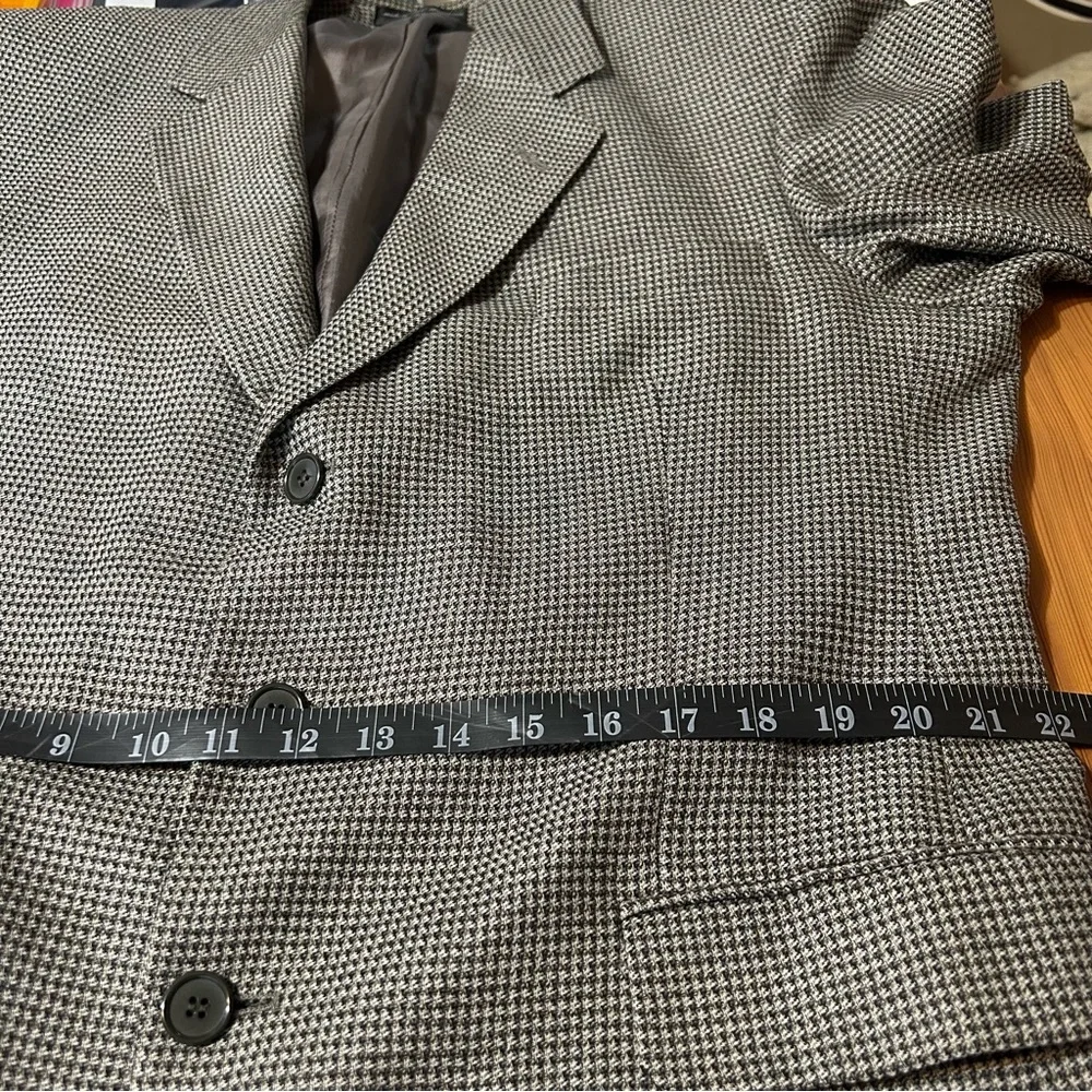 Gianfranco Ruffini Sportcoat Men’s 44R Houndstooth Jacket Silk Wool Blazer Suit